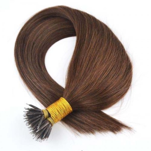 100% Real Human Hair Mink Nano Ring Metal Tip Hair  01