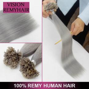 Wholesale Remy Hair 0.8g Full Cuticle Nail Tip u Tip Hair