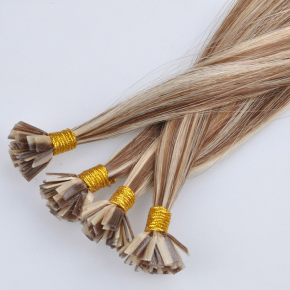 Human Hair Extension Factory Flat tip hair