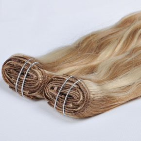 Wholesale Full Head 100% Indian Remy Human Hair Blonde Seamless Clip In Hair Extensions 