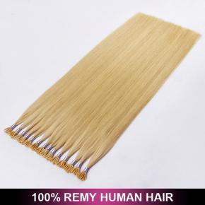 Thickness Real Human Virgin Full Cuticle Natural i Tip Hair 