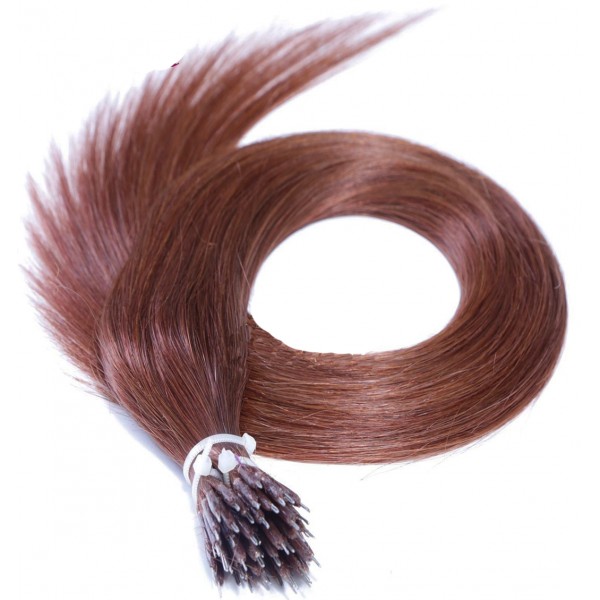 100% Real Human Hair Mink Nano Ring Metal Tip Hair 