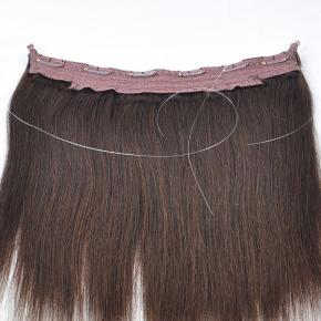 Remy Halo Brazilian Cuticle Human Hair Extension 