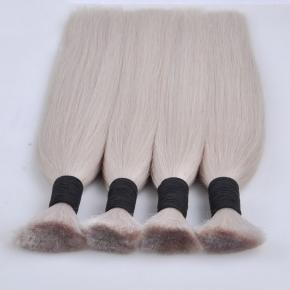 Cheap 100% Human Hair Bulk Dye Russian Blonde Color 