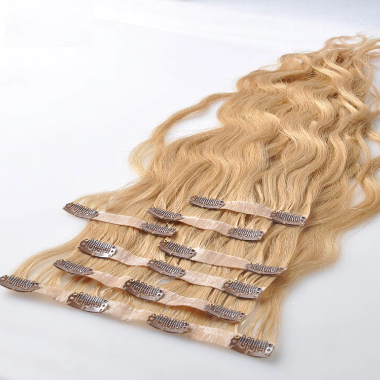 Top Grade PU Seamless Clip in Hair Extensions 