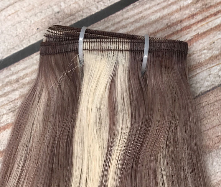 100% Cambodian Human Hair Extension Flat Weft