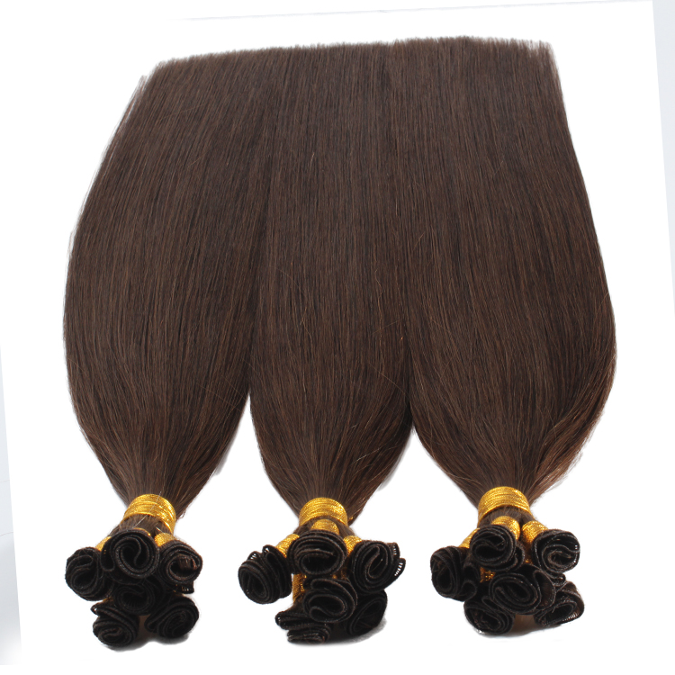 Remy hand tied weft hair extension hair weft